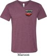 Mens Dodge American Made Muscle Pocket Print Tri Blend V-neck Shirt