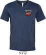Mens Dodge American Made Muscle Pocket Print Tri Blend V-neck Shirt