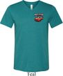 Mens Dodge American Made Muscle Pocket Print Tri Blend V-neck Shirt