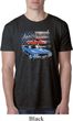 Mens Dodge American Muscle Blue and Red Burnout Shirt