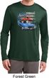 Mens Dodge American Muscle Blue and Red Dry Wicking Long Sleeve Shirt