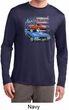 Mens Dodge American Muscle Blue and Red Dry Wicking Long Sleeve Shirt