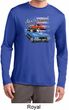 Mens Dodge American Muscle Blue and Red Dry Wicking Long Sleeve Shirt