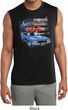 Mens Dodge American Muscle Blue and Red Sleeveless Dry Wicking Shirt