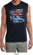 Mens Dodge American Muscle Blue and Red Sleeveless Dry Wicking Shirt