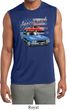 Mens Dodge American Muscle Blue and Red Sleeveless Dry Wicking Shirt