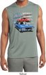 Mens Dodge American Muscle Blue and Red Sleeveless Dry Wicking Shirt