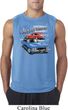 Mens Dodge American Muscle Blue and Red Sleeveless Shirt