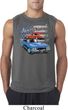 Mens Dodge American Muscle Blue and Red Sleeveless Shirt