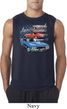 Mens Dodge American Muscle Blue and Red Sleeveless Shirt