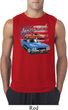 Mens Dodge American Muscle Blue and Red Sleeveless Shirt