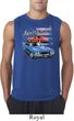 Mens Dodge American Muscle Blue and Red Sleeveless Shirt