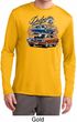 Mens Dodge Blue and Orange Super Bee Dry Wicking Long Sleeve