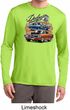 Mens Dodge Blue and Orange Super Bee Dry Wicking Long Sleeve
