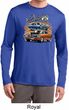 Mens Dodge Blue and Orange Super Bee Dry Wicking Long Sleeve