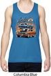 Mens Dodge Blue and Orange Super Bee Dry Wicking Tank Top