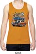 Mens Dodge Blue and Orange Super Bee Dry Wicking Tank Top