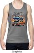 Mens Dodge Blue and Orange Super Bee Dry Wicking Tank Top