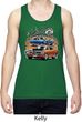 Mens Dodge Blue and Orange Super Bee Dry Wicking Tank Top