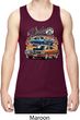 Mens Dodge Blue and Orange Super Bee Dry Wicking Tank Top
