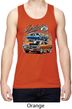 Mens Dodge Blue and Orange Super Bee Dry Wicking Tank Top