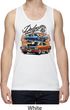 Mens Dodge Blue and Orange Super Bee Dry Wicking Tank Top
