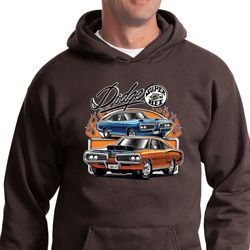 Mens Dodge Blue and Orange Super Bee Hoodie Mens Dodge Blue and Orange Super Bee Hoodie