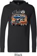 Mens Dodge Blue and Orange Super Bee Lightweight Hoodie