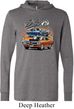 Mens Dodge Blue and Orange Super Bee Lightweight Hoodie