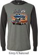 Mens Dodge Blue and Orange Super Bee Lightweight Hoodie