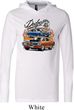 Mens Dodge Blue and Orange Super Bee Lightweight Hoodie