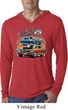 Mens Dodge Blue and Orange Super Bee Lightweight Hoodie Tee