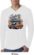 Mens Dodge Blue and Orange Super Bee Lightweight Hoodie Tee