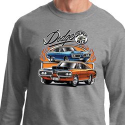 Mens Dodge Blue and Orange Super Bee Long Sleeve Mens Dodge Blue and Orange Super Bee Long Sleeve