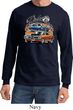 Mens Dodge Blue and Orange Super Bee Long Sleeve
