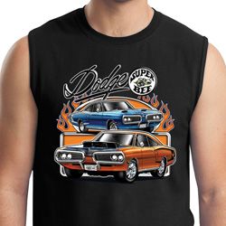 Mens Dodge Blue and Orange Super Bee Muscle Shirt Mens Dodge Blue and Orange Super Bee Muscle Shirt