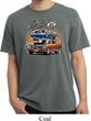 Mens Dodge Blue and Orange Super Bee Pigment Dyed T-shirt