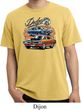 Mens Dodge Blue and Orange Super Bee Pigment Dyed T-shirt