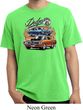 Mens Dodge Blue and Orange Super Bee Pigment Dyed T-shirt