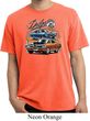 Mens Dodge Blue and Orange Super Bee Pigment Dyed T-shirt