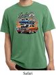 Mens Dodge Blue and Orange Super Bee Pigment Dyed T-shirt
