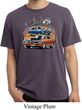 Mens Dodge Blue and Orange Super Bee Pigment Dyed T-shirt