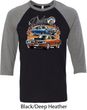 Mens Dodge Blue and Orange Super Bee Raglan