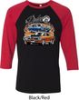 Mens Dodge Blue and Orange Super Bee Raglan