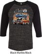 Mens Dodge Blue and Orange Super Bee Raglan