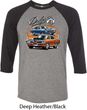 Mens Dodge Blue and Orange Super Bee Raglan