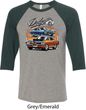 Mens Dodge Blue and Orange Super Bee Raglan