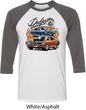 Mens Dodge Blue and Orange Super Bee Raglan