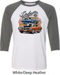 Mens Dodge Blue and Orange Super Bee Raglan