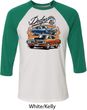Mens Dodge Blue and Orange Super Bee Raglan
